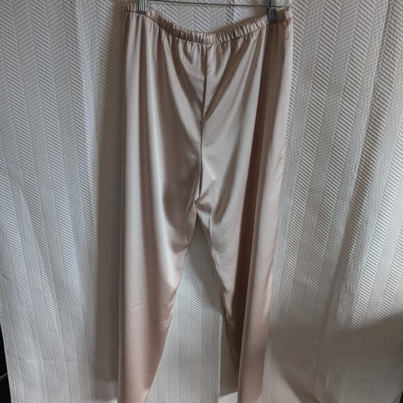 NWT Mango Satin Palazzo Trousers Pants Elastic Waist Drawstring Pull-on Large - Picture 7 of 11